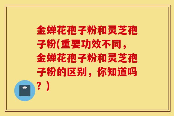 金蝉花孢子粉和灵芝孢子粉(重要功效不同,金蝉花孢子粉和灵芝孢子粉的区别,你知道吗?)-第1张图片-灵芝之家 金蝉花孢子粉和灵芝孢子粉(重要功效不同,金蝉花孢子粉和灵芝孢子粉的区别,你知道吗?)-第1张图片-灵芝之家