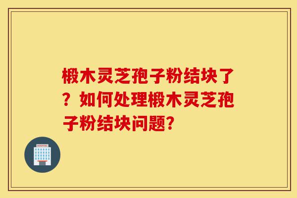 椴木灵芝孢子粉结块了？如何处理椴木灵芝孢子粉结块问题？-第1张图片-灵芝之家
