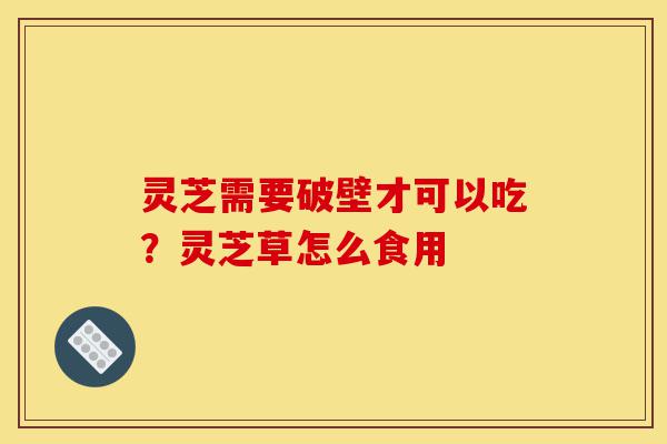 灵芝需要破壁才可以吃?灵芝草怎么食用-第1张图片-灵芝之家 灵芝需要破壁才可以吃?灵芝草怎么食用-第1张图片-灵芝之家