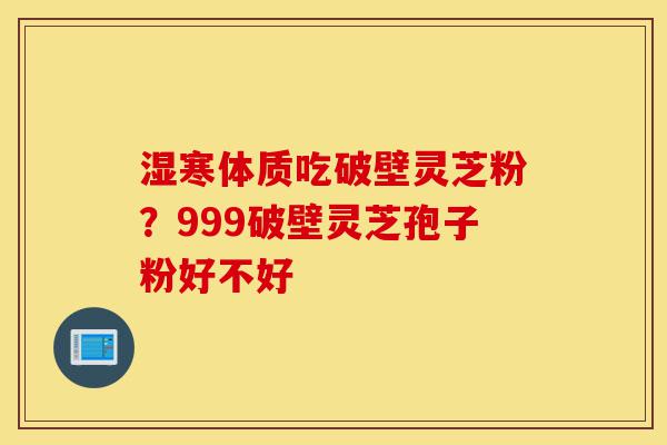 湿寒体质吃破壁灵芝粉？999破壁灵芝孢子粉好不好-第1张图片-灵芝之家