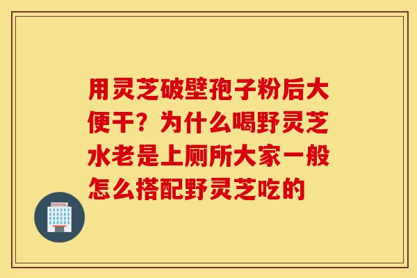 用灵芝破壁孢子粉后大便干?为什么喝野灵芝水老是上厕所大家一般怎么搭配野灵芝吃的-第1张图片-灵芝之家 用灵芝破壁孢子粉后大便干?为什么喝野灵芝水老是上厕所大家一般怎么搭配野灵芝吃的-第1张图片-灵芝之家