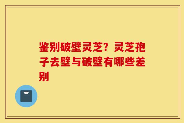鉴别破壁灵芝？灵芝孢子去壁与破壁有哪些差别-第1张图片-灵芝之家