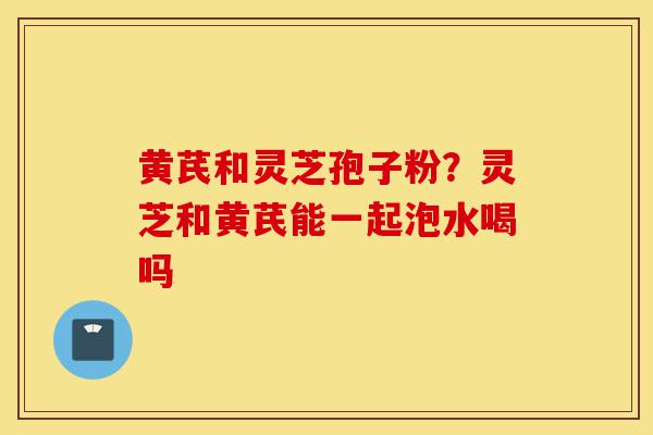 黄芪和灵芝孢子粉？灵芝和黄芪能一起泡水喝吗-第1张图片-灵芝之家