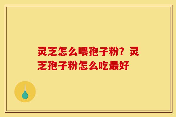灵芝怎么喂孢子粉?灵芝孢子粉怎么吃最好-第1张图片-灵芝之家 灵芝怎么喂孢子粉?灵芝孢子粉怎么吃最好-第1张图片-灵芝之家