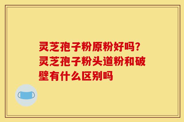 灵芝孢子粉原粉好吗?灵芝孢子粉头道粉和破壁有什么区别吗-第1张图片-灵芝之家 灵芝孢子粉原粉好吗?灵芝孢子粉头道粉和破壁有什么区别吗-第1张图片-灵芝之家