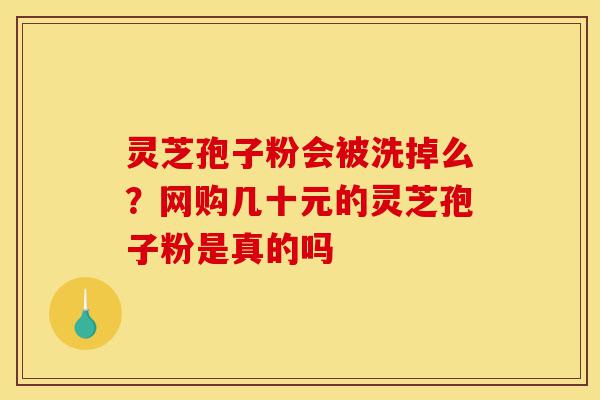 灵芝孢子粉会被洗掉么?网购几十元的灵芝孢子粉是真的吗-第1张图片-灵芝之家 灵芝孢子粉会被洗掉么?网购几十元的灵芝孢子粉是真的吗-第1张图片-灵芝之家