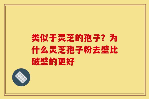 类似于灵芝的孢子？为什么灵芝孢子粉去壁比破壁的更好-第1张图片-灵芝之家