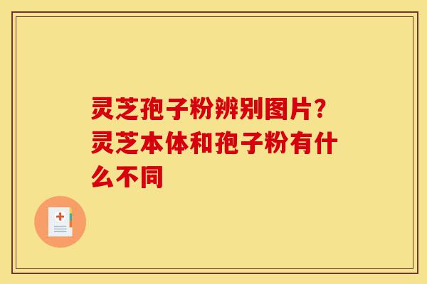 灵芝孢子粉辨别图片?灵芝本体和孢子粉有什么不同-第1张图片-灵芝之家 灵芝孢子粉辨别图片?灵芝本体和孢子粉有什么不同-第1张图片-灵芝之家