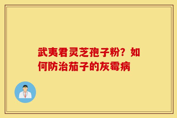 武夷君灵芝孢子粉?如何防治茄子的灰霉病-第1张图片-灵芝之家 武夷君灵芝孢子粉?如何防治茄子的灰霉病-第1张图片-灵芝之家