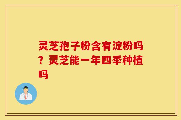 灵芝孢子粉含有淀粉吗？灵芝能一年四季种植吗-第1张图片-灵芝之家