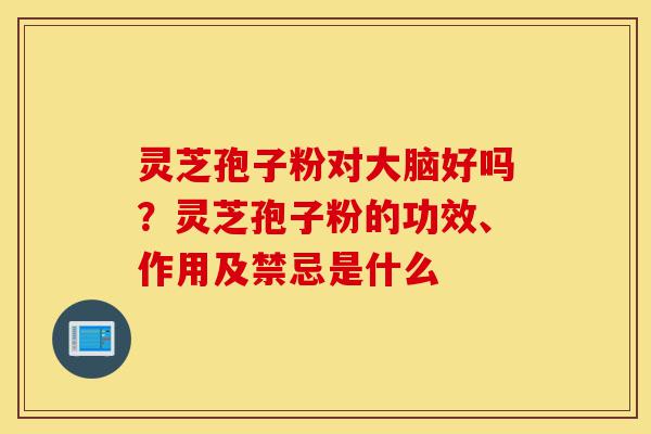 灵芝孢子粉对大脑好吗?灵芝孢子粉的功效、作用及禁忌是什么-第1张图片-灵芝之家 灵芝孢子粉对大脑好吗?灵芝孢子粉的功效、作用及禁忌是什么-第1张图片-灵芝之家