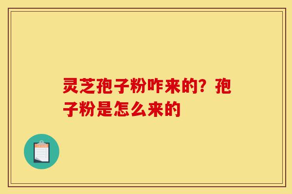 灵芝孢子粉咋来的？孢子粉是怎么来的-第1张图片-灵芝之家