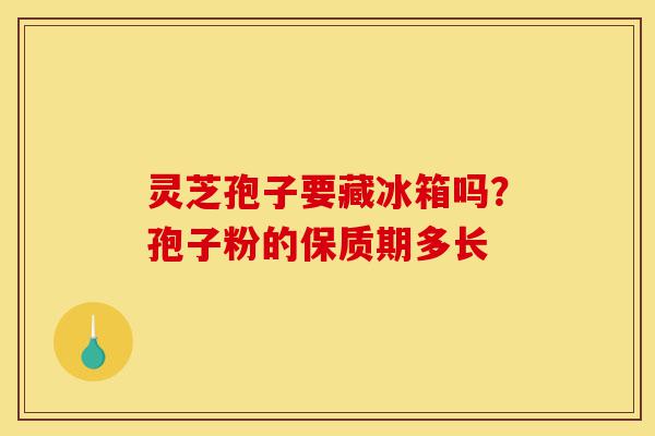 灵芝孢子要藏冰箱吗?孢子粉的保质期多长-第1张图片-灵芝之家 灵芝孢子要藏冰箱吗?孢子粉的保质期多长-第1张图片-灵芝之家