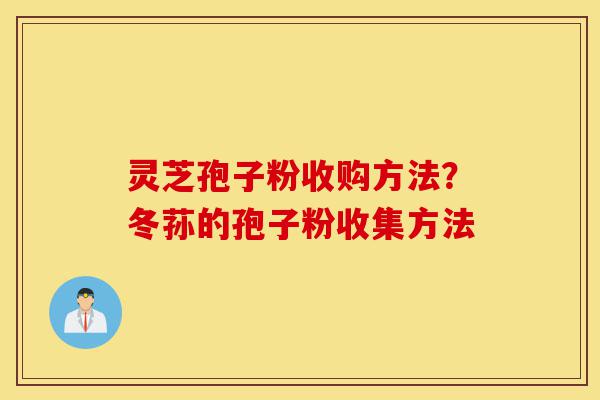 灵芝孢子粉收购方法?冬荪的孢子粉收集方法-第1张图片-灵芝之家 灵芝孢子粉收购方法?冬荪的孢子粉收集方法-第1张图片-灵芝之家