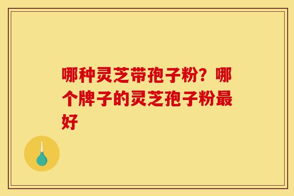 哪种灵芝带孢子粉?哪个牌子的灵芝孢子粉最好-第1张图片-灵芝之家 哪种灵芝带孢子粉?哪个牌子的灵芝孢子粉最好-第1张图片-灵芝之家