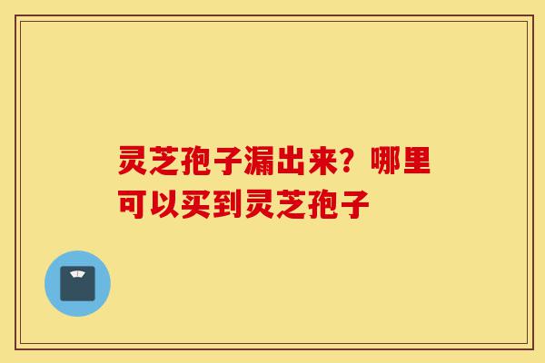 灵芝孢子漏出来?哪里可以买到灵芝孢子-第1张图片-灵芝之家 灵芝孢子漏出来?哪里可以买到灵芝孢子-第1张图片-灵芝之家