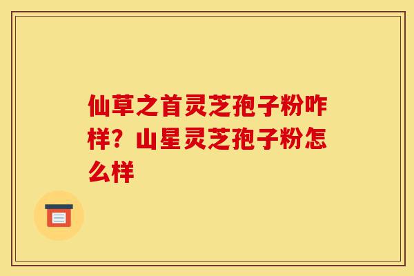 仙草之首灵芝孢子粉咋样?山星灵芝孢子粉怎么样-第1张图片-灵芝之家 仙草之首灵芝孢子粉咋样?山星灵芝孢子粉怎么样-第1张图片-灵芝之家