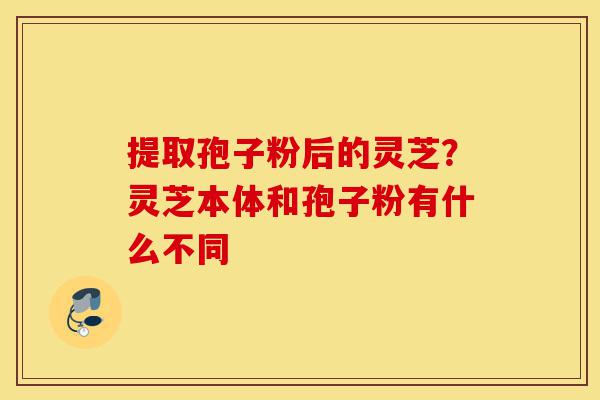 提取孢子粉后的灵芝?灵芝本体和孢子粉有什么不同-第1张图片-灵芝之家 提取孢子粉后的灵芝?灵芝本体和孢子粉有什么不同-第1张图片-灵芝之家