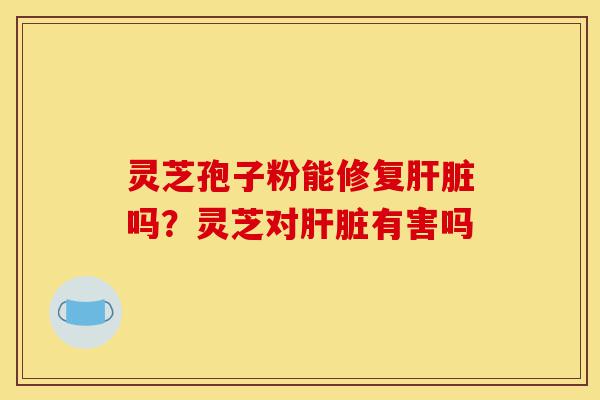 灵芝孢子粉能修复肝脏吗？灵芝对肝脏有害吗-第1张图片-灵芝之家
