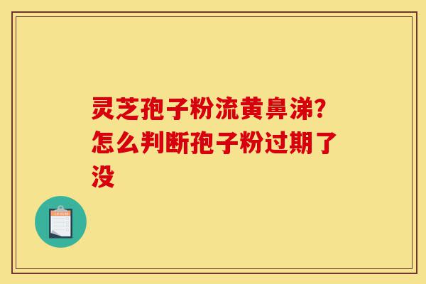 灵芝孢子粉流黄鼻涕?怎么判断孢子粉过期了没-第1张图片-灵芝之家 灵芝孢子粉流黄鼻涕?怎么判断孢子粉过期了没-第1张图片-灵芝之家