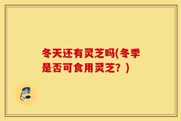 冬天还有灵芝吗(冬季是否可食用灵芝?)-第1张图片-灵芝之家 冬天还有灵芝吗(冬季是否可食用灵芝?)-第1张图片-灵芝之家