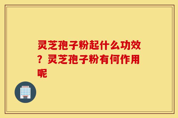 灵芝孢子粉起什么功效?灵芝孢子粉有何作用呢-第1张图片-灵芝之家 灵芝孢子粉起什么功效?灵芝孢子粉有何作用呢-第1张图片-灵芝之家