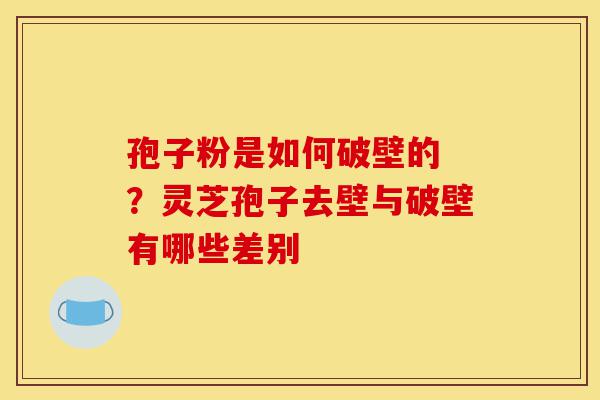 孢子粉是如何破壁的 ?灵芝孢子去壁与破壁有哪些差别-第1张图片-灵芝之家 孢子粉是如何破壁的 ?灵芝孢子去壁与破壁有哪些差别-第1张图片-灵芝之家