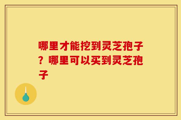 哪里才能挖到灵芝孢子?哪里可以买到灵芝孢子-第1张图片-灵芝之家 哪里才能挖到灵芝孢子?哪里可以买到灵芝孢子-第1张图片-灵芝之家