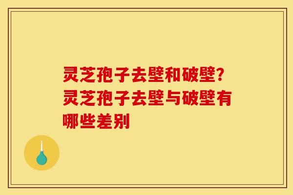 灵芝孢子去壁和破壁?灵芝孢子去壁与破壁有哪些差别-第1张图片-灵芝之家 灵芝孢子去壁和破壁?灵芝孢子去壁与破壁有哪些差别-第1张图片-灵芝之家