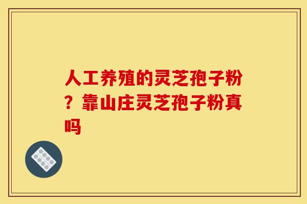 人工养殖的灵芝孢子粉?靠山庄灵芝孢子粉真吗-第1张图片-灵芝之家 人工养殖的灵芝孢子粉?靠山庄灵芝孢子粉真吗-第1张图片-灵芝之家