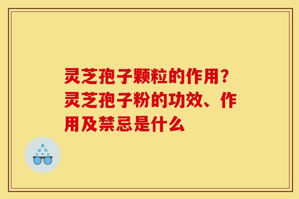 灵芝孢子颗粒的作用?灵芝孢子粉的功效、作用及禁忌是什么-第1张图片-灵芝之家 灵芝孢子颗粒的作用?灵芝孢子粉的功效、作用及禁忌是什么-第1张图片-灵芝之家