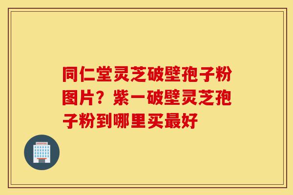 同仁堂灵芝破壁孢子粉图片？紫一破壁灵芝孢子粉到哪里买最好-第1张图片-灵芝之家