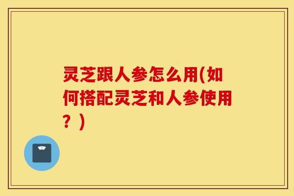 灵芝跟人参怎么用(如何搭配灵芝和人参使用?)-第1张图片-灵芝之家 灵芝跟人参怎么用(如何搭配灵芝和人参使用?)-第1张图片-灵芝之家