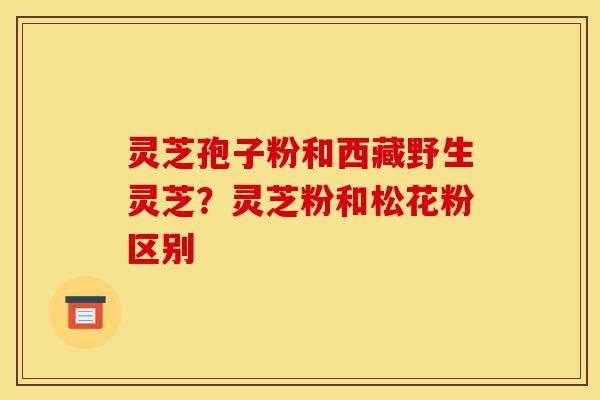 灵芝孢子粉和西藏野生灵芝?灵芝粉和松花粉区别-第1张图片-灵芝之家 灵芝孢子粉和西藏野生灵芝?灵芝粉和松花粉区别-第1张图片-灵芝之家
