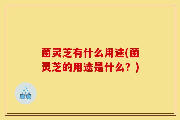 菌灵芝有什么用途(菌灵芝的用途是什么？)-第1张图片-灵芝之家