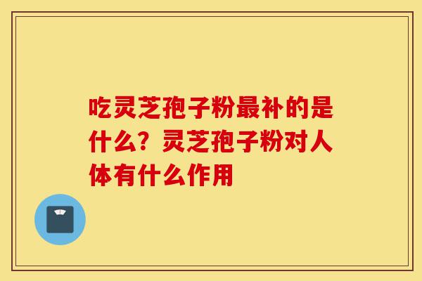 吃灵芝孢子粉最补的是什么?灵芝孢子粉对人体有什么作用-第1张图片-灵芝之家 吃灵芝孢子粉最补的是什么?灵芝孢子粉对人体有什么作用-第1张图片-灵芝之家