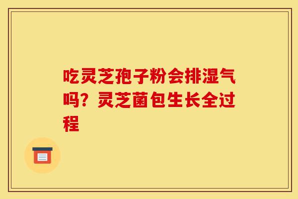 吃灵芝孢子粉会排湿气吗?灵芝菌包生长全过程-第1张图片-灵芝之家 吃灵芝孢子粉会排湿气吗?灵芝菌包生长全过程-第1张图片-灵芝之家