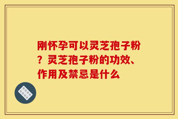 刚怀孕可以灵芝孢子粉?灵芝孢子粉的功效、作用及禁忌是什么-第1张图片-灵芝之家 刚怀孕可以灵芝孢子粉?灵芝孢子粉的功效、作用及禁忌是什么-第1张图片-灵芝之家