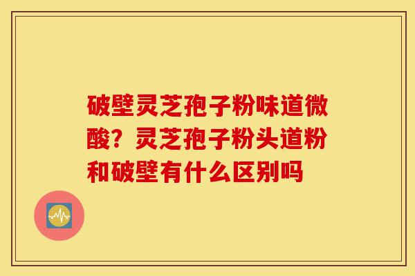 破壁灵芝孢子粉味道微酸?灵芝孢子粉头道粉和破壁有什么区别吗-第1张图片-灵芝之家 破壁灵芝孢子粉味道微酸?灵芝孢子粉头道粉和破壁有什么区别吗-第1张图片-灵芝之家