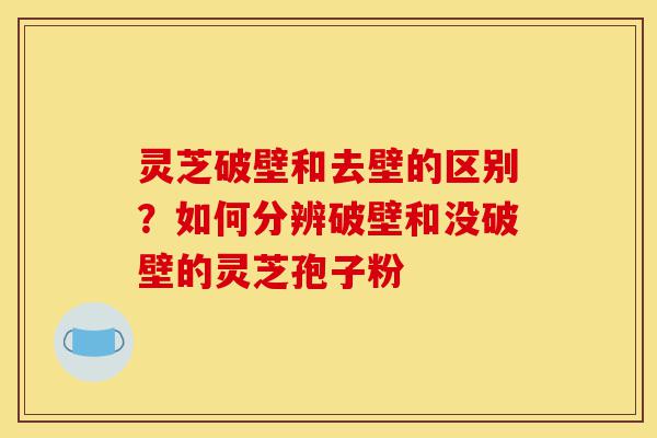 灵芝破壁和去壁的区别?如何分辨破壁和没破壁的灵芝孢子粉-第1张图片-灵芝之家 灵芝破壁和去壁的区别?如何分辨破壁和没破壁的灵芝孢子粉-第1张图片-灵芝之家