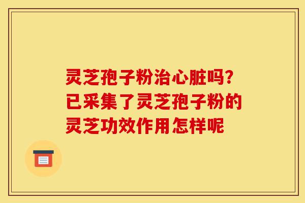 灵芝孢子粉治心脏吗?已采集了灵芝孢子粉的灵芝功效作用怎样呢-第1张图片-灵芝之家 灵芝孢子粉治心脏吗?已采集了灵芝孢子粉的灵芝功效作用怎样呢-第1张图片-灵芝之家