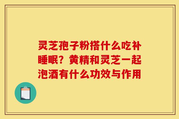 灵芝孢子粉搭什么吃补睡眠?黄精和灵芝一起泡酒有什么功效与作用-第1张图片-灵芝之家 灵芝孢子粉搭什么吃补睡眠?黄精和灵芝一起泡酒有什么功效与作用-第1张图片-灵芝之家