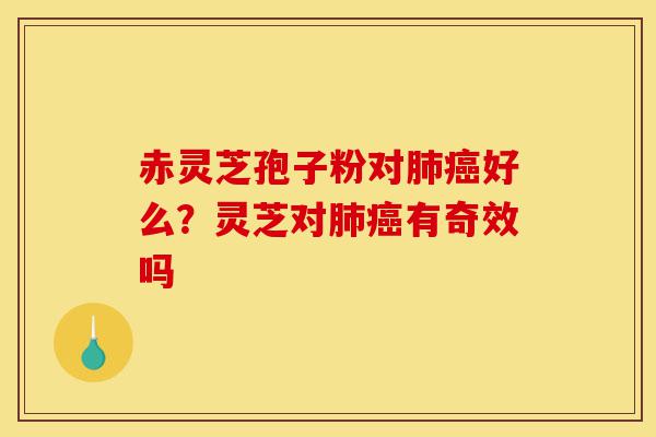 赤灵芝孢子粉对肺癌好么?灵芝对肺癌有奇效吗-第1张图片-灵芝之家 赤灵芝孢子粉对肺癌好么?灵芝对肺癌有奇效吗-第1张图片-灵芝之家