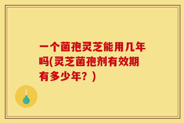 一个菌孢灵芝能用几年吗(灵芝菌孢剂有效期有多少年?)-第1张图片-灵芝之家 一个菌孢灵芝能用几年吗(灵芝菌孢剂有效期有多少年?)-第1张图片-灵芝之家