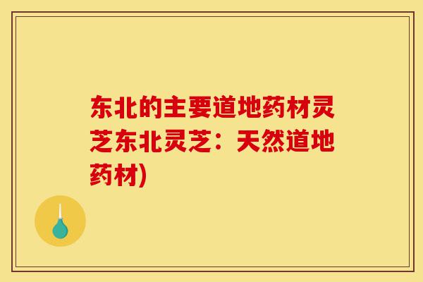 东北的主要道地药材灵芝东北灵芝:天然道地药材)-第1张图片-灵芝之家 东北的主要道地药材灵芝东北灵芝:天然道地药材)-第1张图片-灵芝之家