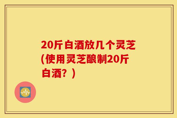 20斤白酒放几个灵芝(使用灵芝酿制20斤白酒?)-第1张图片-灵芝之家 20斤白酒放几个灵芝(使用灵芝酿制20斤白酒?)-第1张图片-灵芝之家