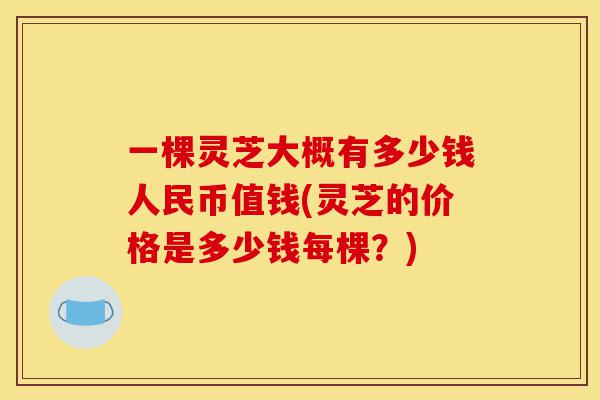 一棵灵芝大概有多少钱人民币值钱(灵芝的价格是多少钱每棵？)-第1张图片-灵芝之家
