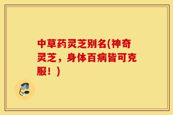 中草药灵芝别名(神奇灵芝,身体百病皆可克服!)-第1张图片-灵芝之家 中草药灵芝别名(神奇灵芝,身体百病皆可克服!)-第1张图片-灵芝之家