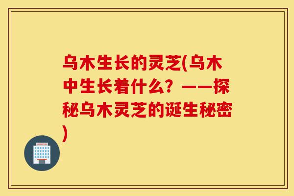 乌木生长的灵芝(乌木中生长着什么?——探秘乌木灵芝的诞生秘密)-第1张图片-灵芝之家 乌木生长的灵芝(乌木中生长着什么?——探秘乌木灵芝的诞生秘密)-第1张图片-灵芝之家