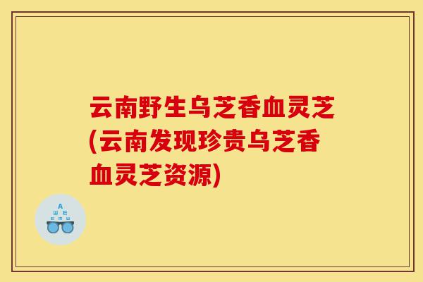 云南野生乌芝香血灵芝(云南发现珍贵乌芝香血灵芝资源)-第1张图片-灵芝之家 云南野生乌芝香血灵芝(云南发现珍贵乌芝香血灵芝资源)-第1张图片-灵芝之家